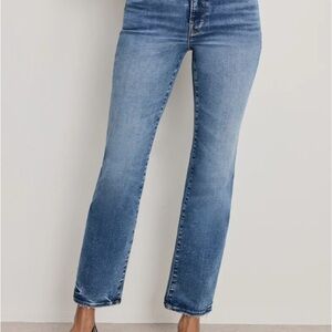 Good American ALWAYS FITS GOOD CURVE STRAIGHT JEANS Indigo946